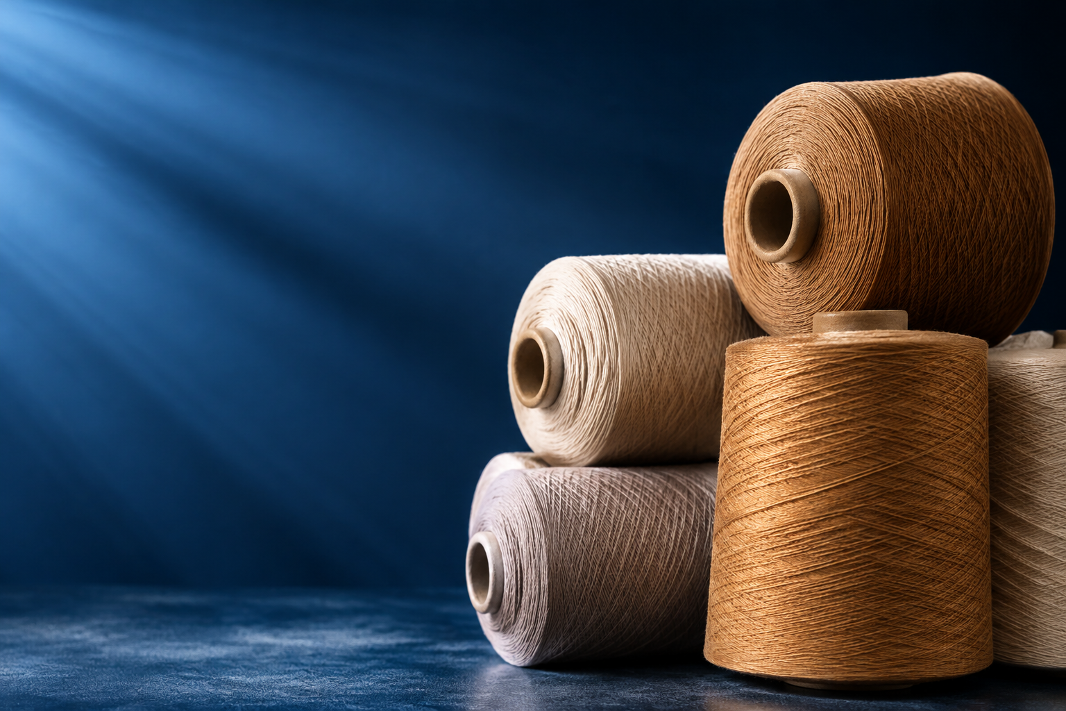 Core spun yarn by TIANSHENG TEXTILE