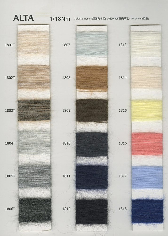 18NM Alta Mohair Brushed Yarn