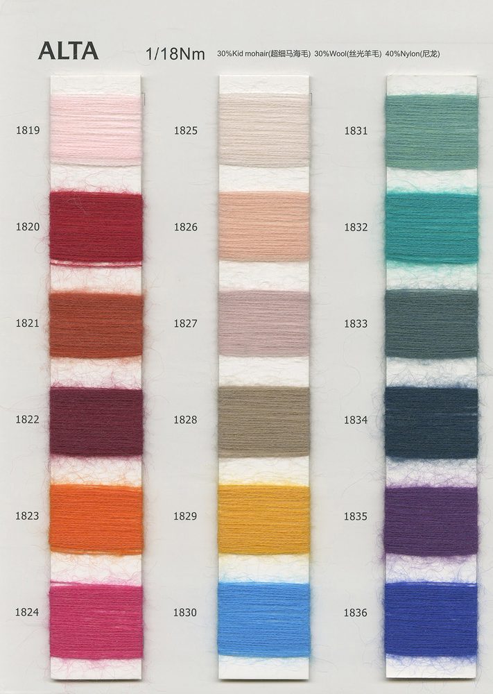 18NM Alta Mohair Brushed Yarn