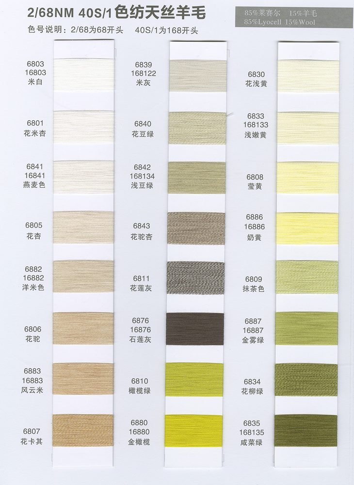 68NM Color-spun Tencel Wool Spring-Summer Yarn