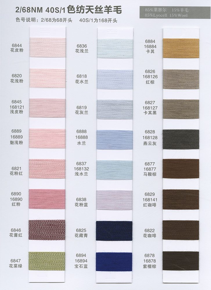 68NM Color-spun Tencel Wool Spring-Summer Yarn