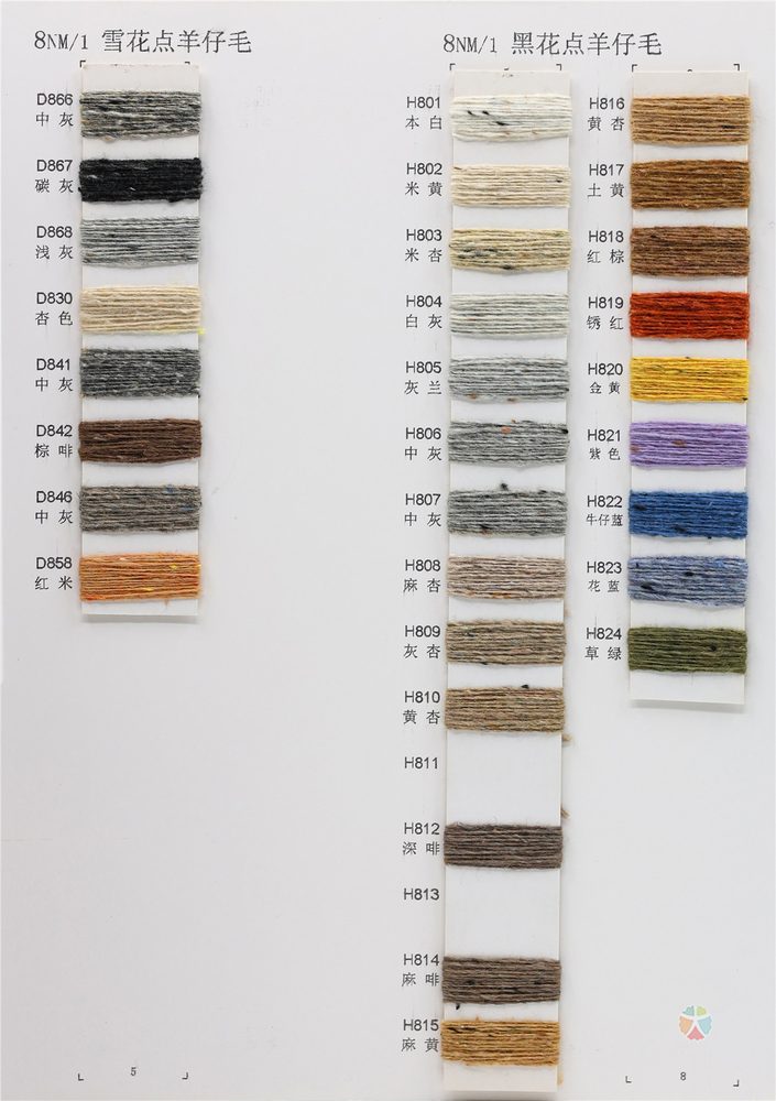 8NM Snowflake Lambswool Woolen Wool & Cashmere